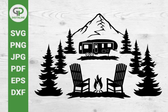 Download Chairs and Camper SVG Camping SVG - Camper Collection