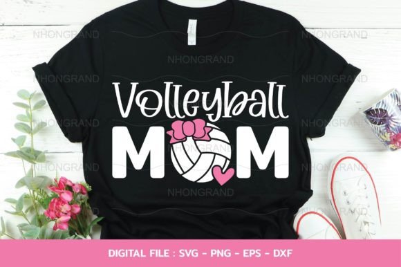 Download Volleyball Mom Cute with Heart Mother's - Volleyball Collection