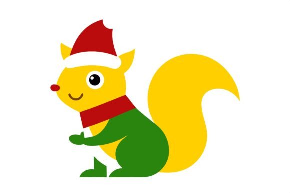 Download Christmas Squirrel Animal SVG Vector - Premium Resources