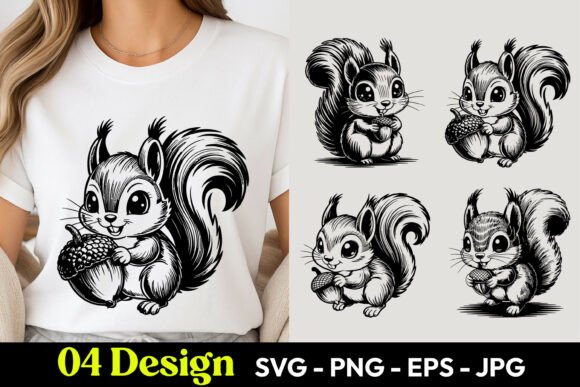 Download Cute Squirrel SVG PNG - Cute squirrel svg Collection