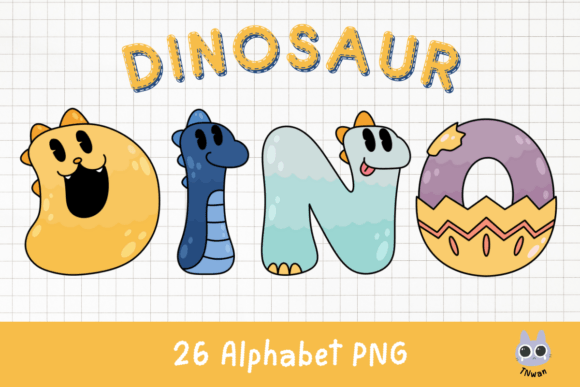 Download Dinosaur Alphabet Letter Font Clipart - Premium Bundle