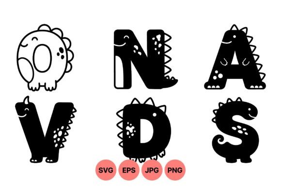 Download Cute Dinosaur Alphabet Clipart - Premium Bundle